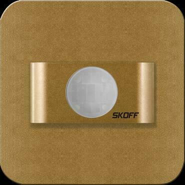 LED svítidlo orientační SKOFF Salsa PIR 120 Motion Sensor 230 V AC 0,6 W IP20 PIR 120o mosaz
