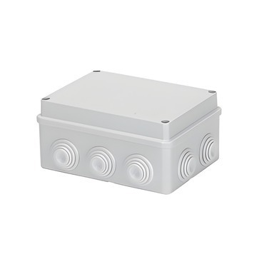 Spojovací krabice GEWISS GW44006 s víkem, nerezové šrouby, ip55, 150x110x70, šedá