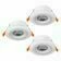 Svítidlo zapuštěné EGLO SET 3X LED-EINBAUSPOT O100 WS CALONGE