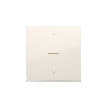 Kryt pro žaluziový ovladač SIMON DKZW1K/41, třípólový, řazení 1-0-2, krémová