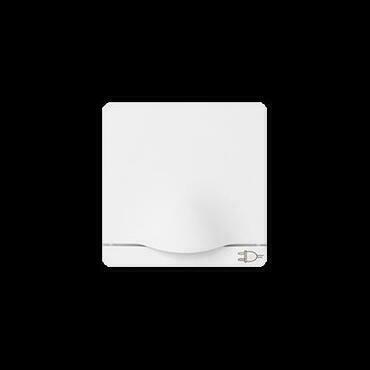 SIMON 82 82090-30 Kryt pro jednoduchou  zásuvku s uzemněním Schuko, bílý
