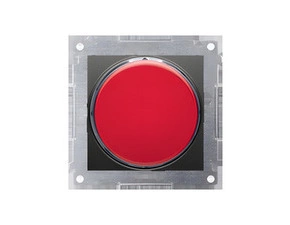 Signalizátor světelný LED SIMON 54 DSS2.01/49, červené světlo, černá matná metalizovaná