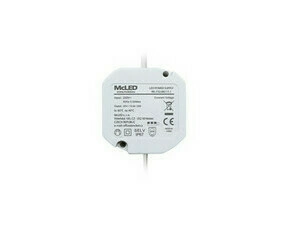 LED driver napěťový MC LED 12W, DC 24V/0,5A, IP67, do elektroinstalační krabice