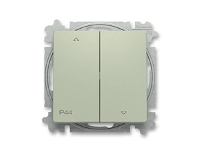 Ovládač žaluziový ABB Zoni 3559T-A88940 243, řazení 1/0+1/0, olivová, s krytem, IP44