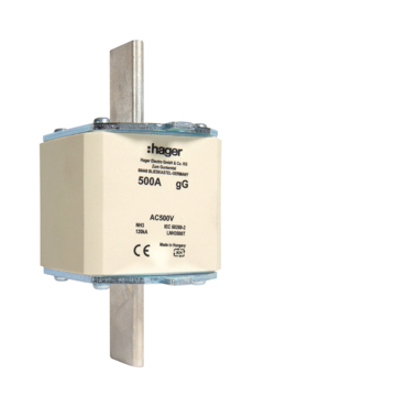 HAG LNH3500M Pojistka nožová NH3 gG 500V 500A dvojitá signalizace