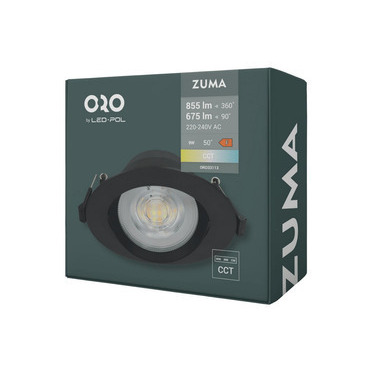 LED svítidlo vestavné LED POL ORO ZUMA LED R 9W CCT-B