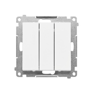 SIMON TP31L.01/111 Ovladač zapínací 3 násobný s LED podsvětlením (přístroj se 3 kryty), řazení 1/0So
