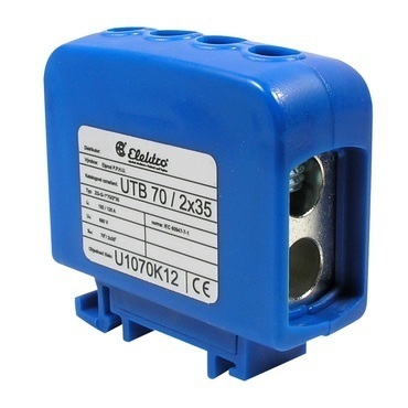 BEČOV U1070K12 Svorka UTB 70/2×35 modrá