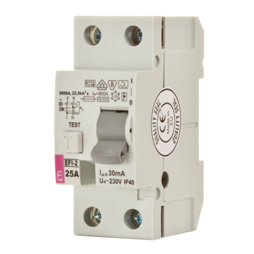 Chránič dvoupolový ETI 002061133 proudový chránič, EFI-P2 A 63/0.3