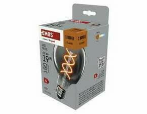 EMOS Z52311 LED DECO G95 SMOKED 4,5W 180lm E27 WW+