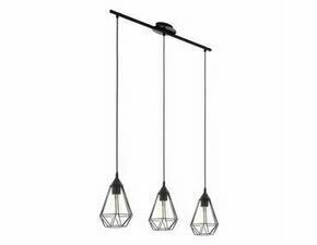 Industriální závěsné svítidlo TARBES černá 790×175 mm 3X60W EGLO