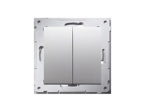 Spínač sériový SIMON 54 DW5.01/43, (přístroj s krytem), řazení 5, stříbrná metalizovaná