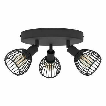 EGLO RONDELL/3 E14 SCHWARZ 'SONNINO'