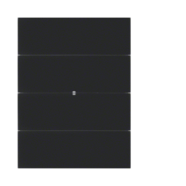 HAG 75164092 Senzor, tlačítkový, 4-násobný, B.IQ, sklo, černá