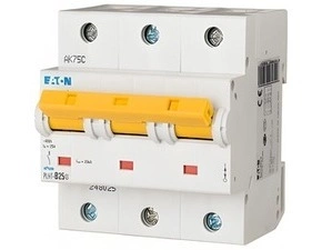 EATON 248034 PLHT-C25/3 Jistič PLHT, char C, 3-pólový, Icn=25kA, In=25A