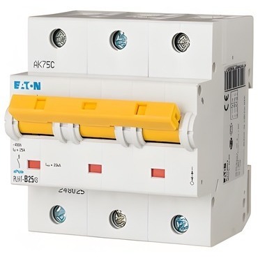 EATON 248034 PLHT-C25/3 Jistič PLHT, char C, 3-pólový, Icn=25kA, In=25A