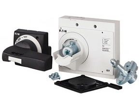 EATON 100685 NZM3-XTVDV-NA Ovl.rukojeť s dveřní spojkou, černá/šedá, blok.dveří, uzamykatelná, NZM3,