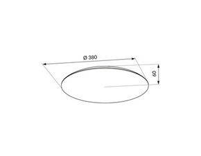 Nástěnné a stropní LED svítidlo LED-POL Turi LED 24W CCT