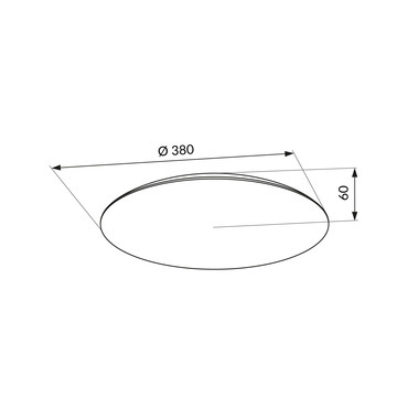 Nástěnné a stropní LED svítidlo LED-POL Turi LED 24W CCT