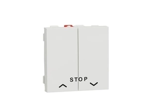 SCHN NU323718 Unica - Žaluziový tlačítkový ovládač 10A, 2M, Bílý