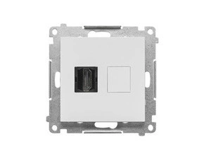 SIMON TGHDMI.01/114 Zásuvka HDMI 1 násobná (přístroj s krytem) bílá