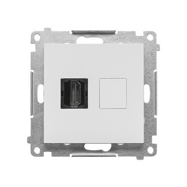 SIMON TGHDMI.01/114 Zásuvka HDMI 1 násobná (přístroj s krytem) bílá