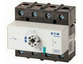 EATON 6085417 DMM-160/1-SK Odpínač DUMECO, 160A, 3+N-pól, zadní montáž, bez ovládací páky