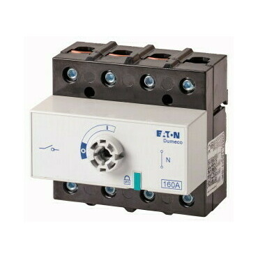 EATON 6085417 DMM-160/1-SK Odpínač DUMECO, 160A, 3+N-pól, zadní montáž, bez ovládací páky