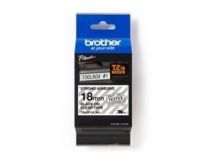 BROTHER  Páska do tiskárny štítků , TZE-S141, 18mm, černý tisk/průsvitný podklad, extrémně a