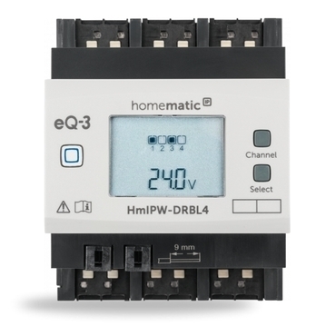 Smart ovladač žaluzií a rolet HOMEMATIC IP HmIPW-DRBL4, drátový, 4 kanály