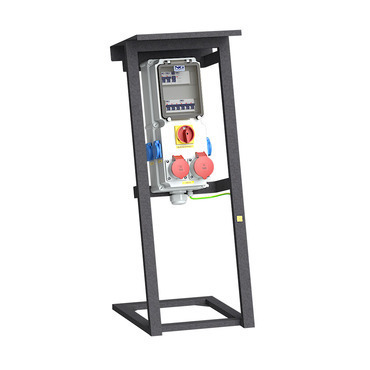 NG Zásuvková kombinace s podstavcem zás. 1x CEE 32A 5p 400V, 1x CEE 16A 5p 400V, 4x 16A 230V, chráni