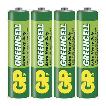 Baterie zinková GP GREENCELL B1211 AAA (R03) 4BL