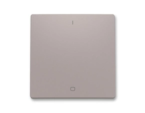 Kryt spínače ABB Zoni 3559T-A00933 244, greige, jednoduchý s potiskem, pro řazení 3