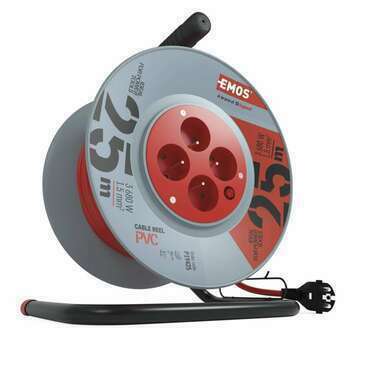Buben prodlužovací EMOS P19425, 4Z 25M 1,5MM PVC