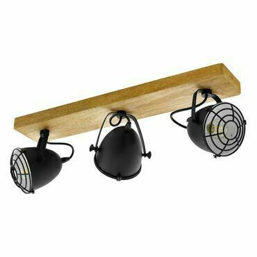 EGLO BALKEN/3 E14 HOLZ/SCHWARZ 'GATEBECK'