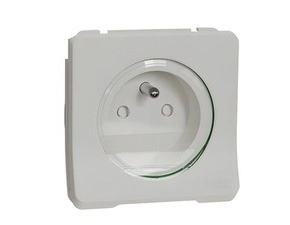 SCHN MUR39133 Mureva Styl - Zásuvka 16A 2P+E, clonky, bezšroubová, IP55, Bílá
