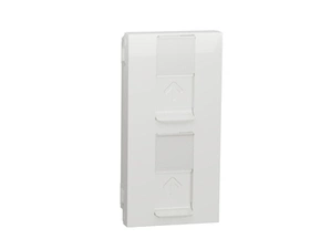 SCHN NU348218 Unica - Zásuvka datová 2xRJ45 Kat. 6 UTP, 4M, Bílá