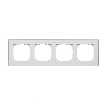 Rámeček SIMON TRD4.166/111, 4 násobný, bílá