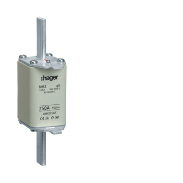 HAG LNH2250M Pojistka nožová NH2C gG 500V 250A dvojitá signalizace