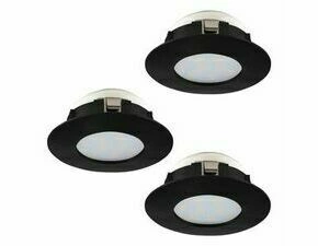 Zápustné svítidlo PINEDA černá O78 mm 3x4,9W EGLO