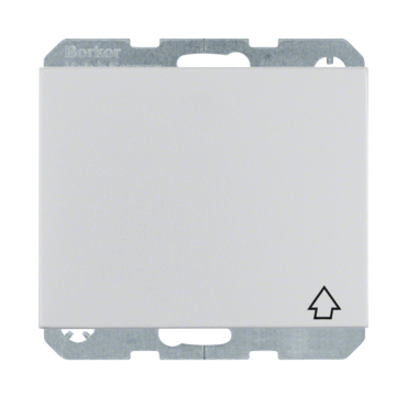 HAG 47517103 Zásuvka, SCHUKO, 16 A, 250 V~ s víčkem, bezšroub. svorky, Berker K.5, Alu