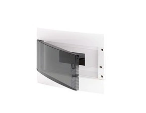 Dekor. rozvaděč nástěnný GEWISS GW40043BS, 8m ip40, 1ks n/pe svorkovnice, kouřová dvířka