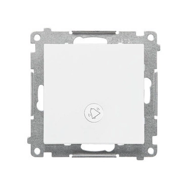 Ovladač zapínací SIMON TD1L.01/111, orient. LED podsv., ř.1/0So, 10A/250V~, bezšr., bílá mat