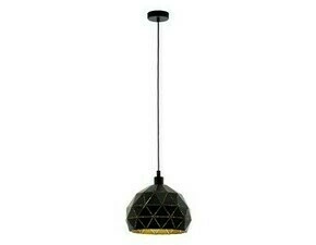 Designové závěsné svítidlo ROCCAFORTE černá O400 mm 1X60W EGLO