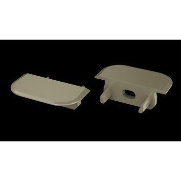 Koncovka profilu GREENLUX EC-PROFIL Z INOX HO (12-0103-00)
