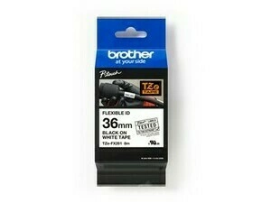 BROTHER TZEFX261 flexibilní bílá/černá 36mm