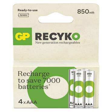 Baterie nabíjecí GP ReCyko B25184 850 AAA (HR03) 4PP
