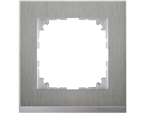 SCHN MTN4010-3646 Merten - Rámeček jednonásobný M-Pure Decor, Stainless Steel/Aluminium