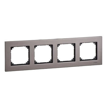 SCHN MTN403414 Merten - Rámeček čtyřnásobný M-Elegance, Rhodium Grey