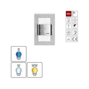 LED svítidlo orientační SKOFF KINKIET DUO TANGO LED Light 10 V DC 1,6 W IP20 LED 4000K INOX